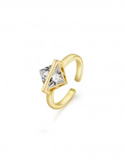 戒指• 闪耀锆石系列 Square Diamond Ring方钻金属戒指