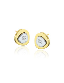 耳环•纽扣系列 Irregular button stud earrings 不规则纽扣耳钉