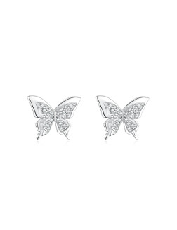 耳环•梦蝶系列 Butterfly stud earrings 蝴蝶耳钉 