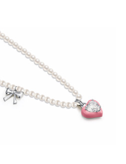 项链•水蜜桃系列 Peach imitation pearl necklace 水蜜桃仿珍珠项链