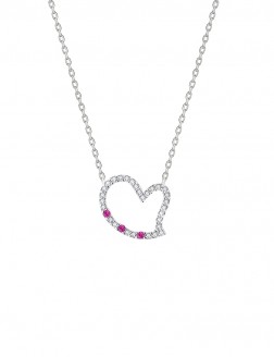 项链• 臻爱之心系列 Shape Of My Heart Necklace镂空锆石爱心项链