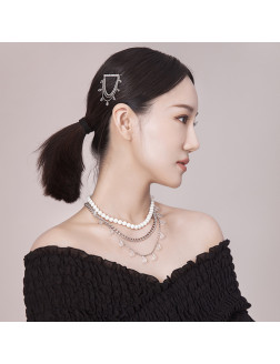 发夹•Glam Ever X Akiiiko联名系列 Zircon chain crystal hairpin 锆石链条水晶发夹