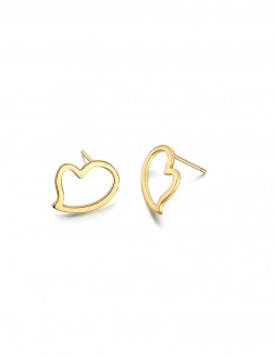 耳钉• 臻爱之心系列 Shape of My Heart Earrings镂空爱心耳钉