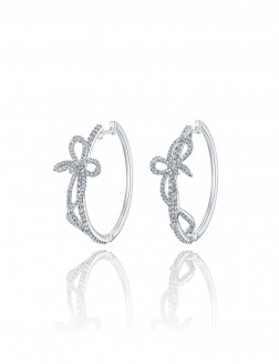 耳环•蝴蝶结系列 Big Bow Knot Earrings 蝴蝶结大圈耳环