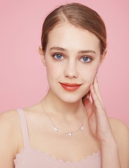 项链• 蝴蝶系列 Triple Butterflies Necklace三只蝴蝶项链