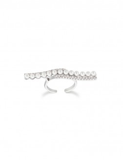 戒指• 时尚系列 Teeter Ring跷跷板锆石珍珠戒指