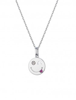 项链•笑脸系列 Naughty Face Necklace 调皮脸吊坠项链 