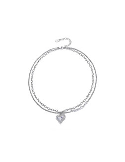 项链•甜梦系列 Heart pillow clavicle chain 心形枕头锁骨链