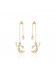 耳环•美人鱼系列 Mermaid's Eardrops Earrings 美人鱼珍珠长坠耳环