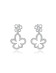 耳环•白描花系列 White floral Mosaic earrings 白描花拼接耳环