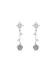 耳环•玫瑰系列 Zircon rose long earrings 锆石玫瑰长耳环