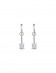 耳环• 灵动锆石系列 Princess Cut Diamond Earrings全钻方形吊坠耳环