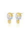 耳环•纽扣系列 Color matching double button earrings 拼色双纽扣耳环